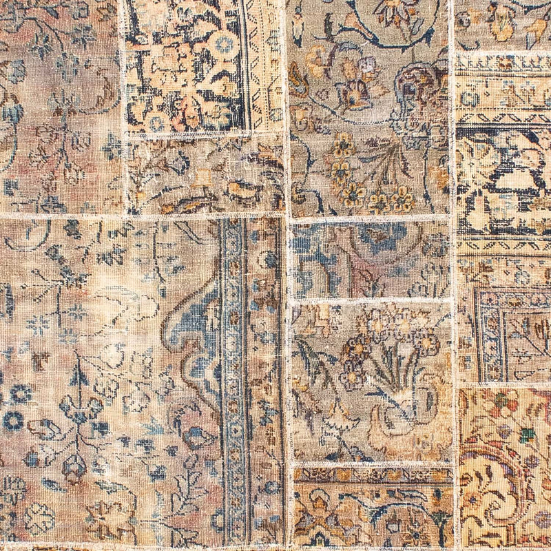 パッチワーク絨毯 303x240cm - ペルシャウールラグ