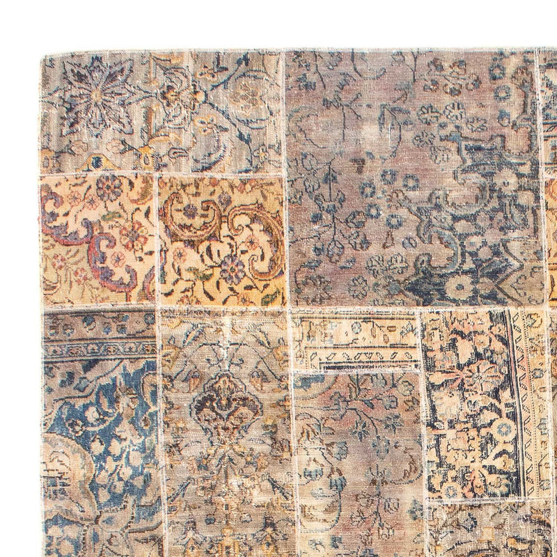 パッチワーク絨毯 303x240cm - ペルシャウールラグ