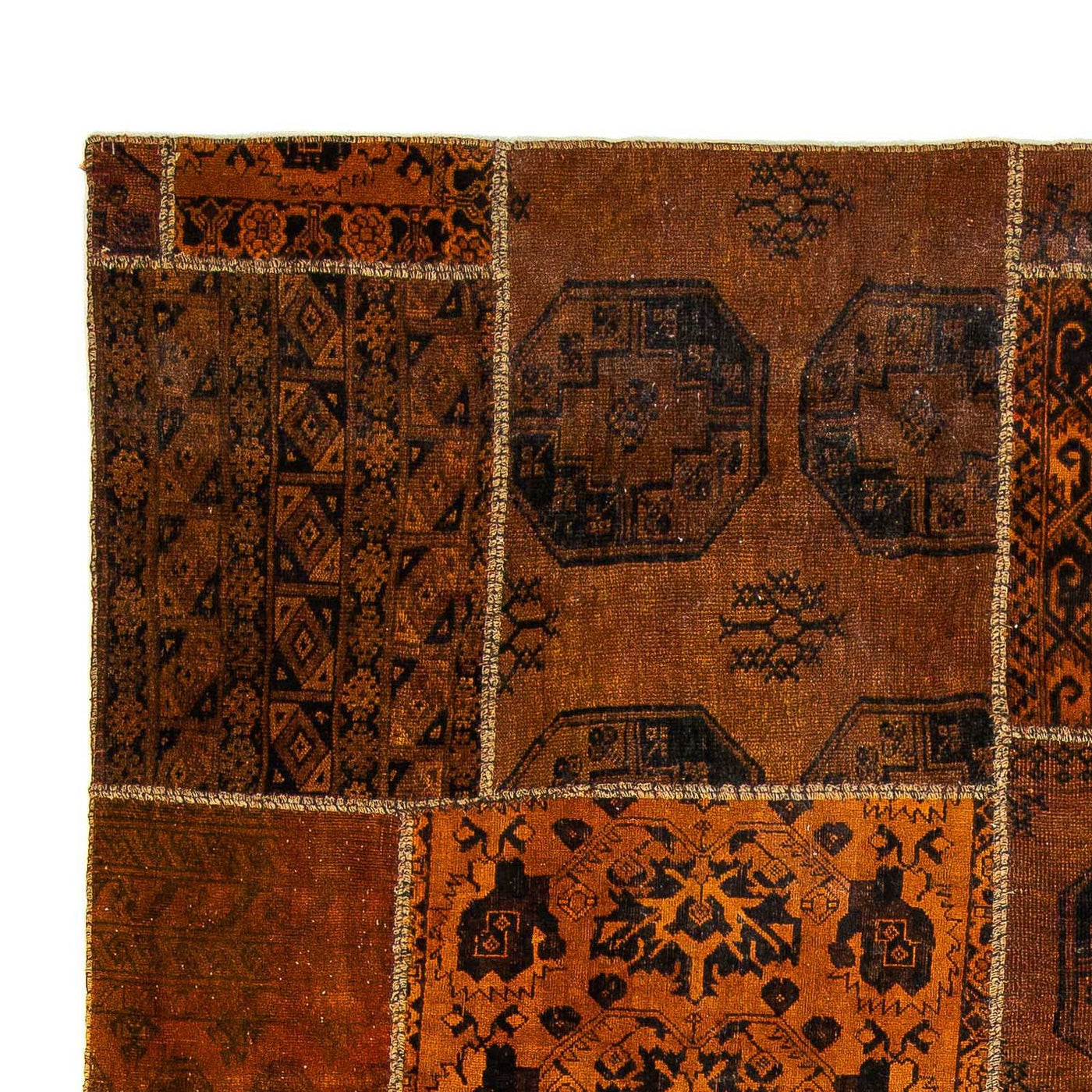 パッチワーク絨毯 300x208cm - ウールラグ