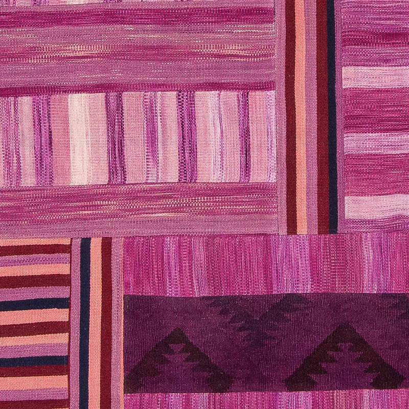 パッチワーク絨毯 298x155cm - ウールラグ