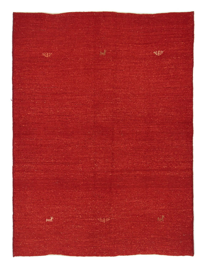 ペルシャギャベ 絨毯 195x147cm - ペルシャウールラグ