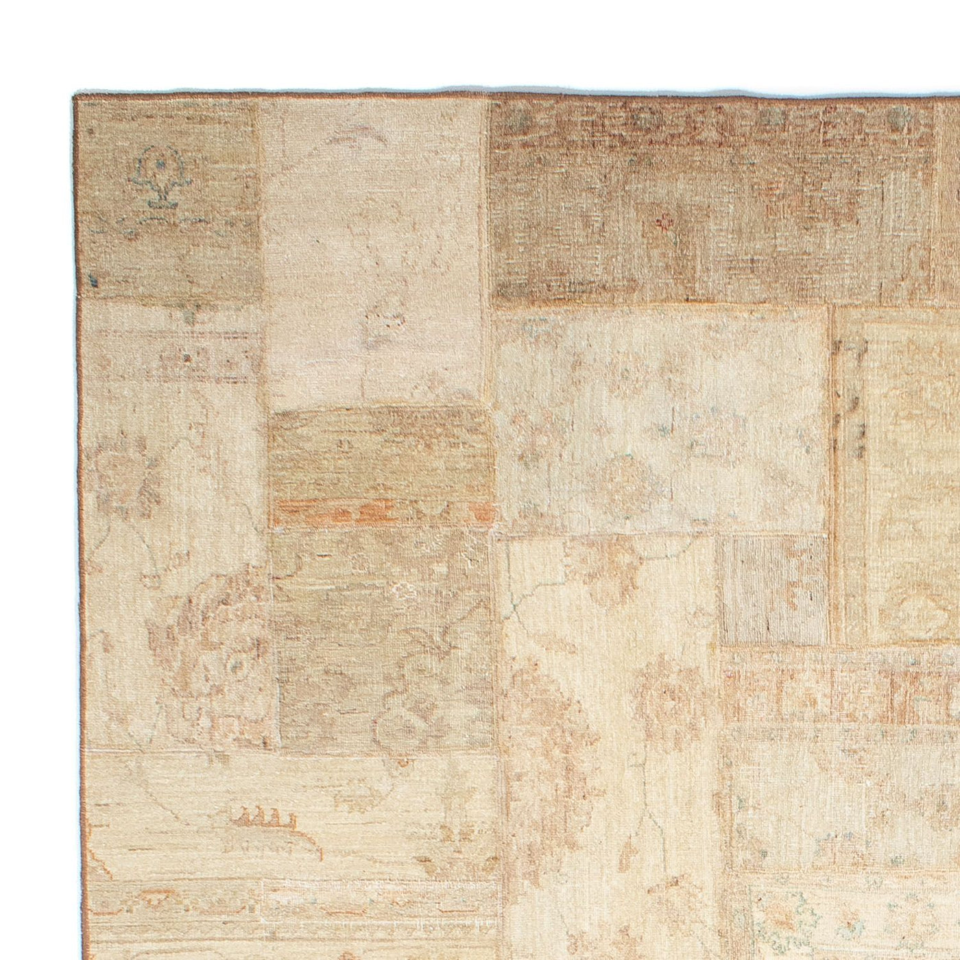 パッチワーク絨毯 299x236cm - ペルシャウールラグ