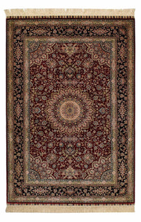 中国シルク 絨毯 183x122cm - ペルシャ絨毯 – product image