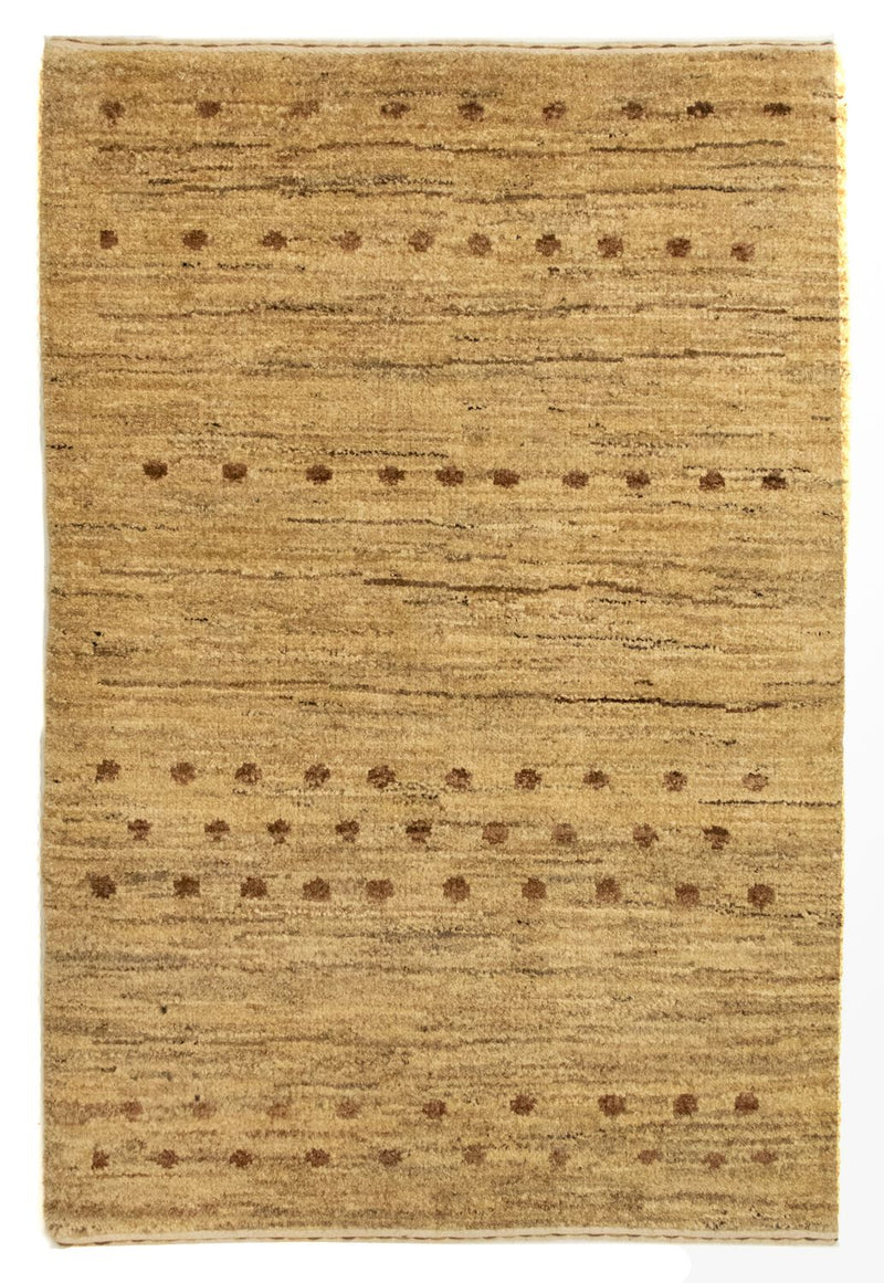 インド ギャベ 絨毯 95x62cm - ウールラグ