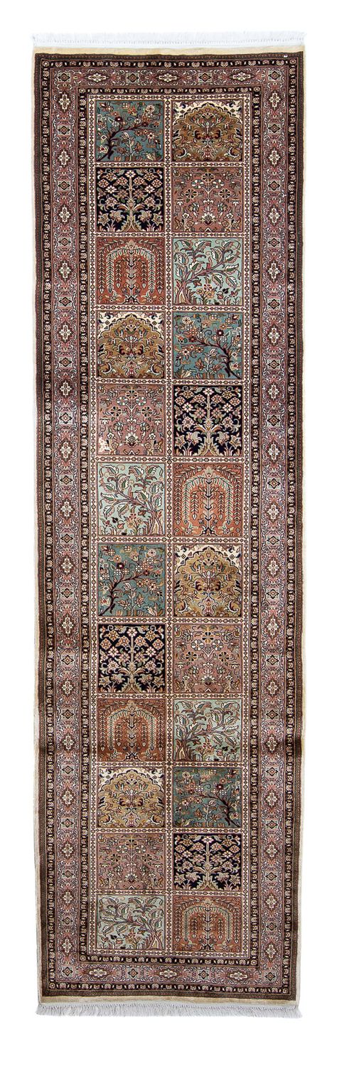 カシミールシルク 絨毯 302x74cm - オリエンタル絨毯