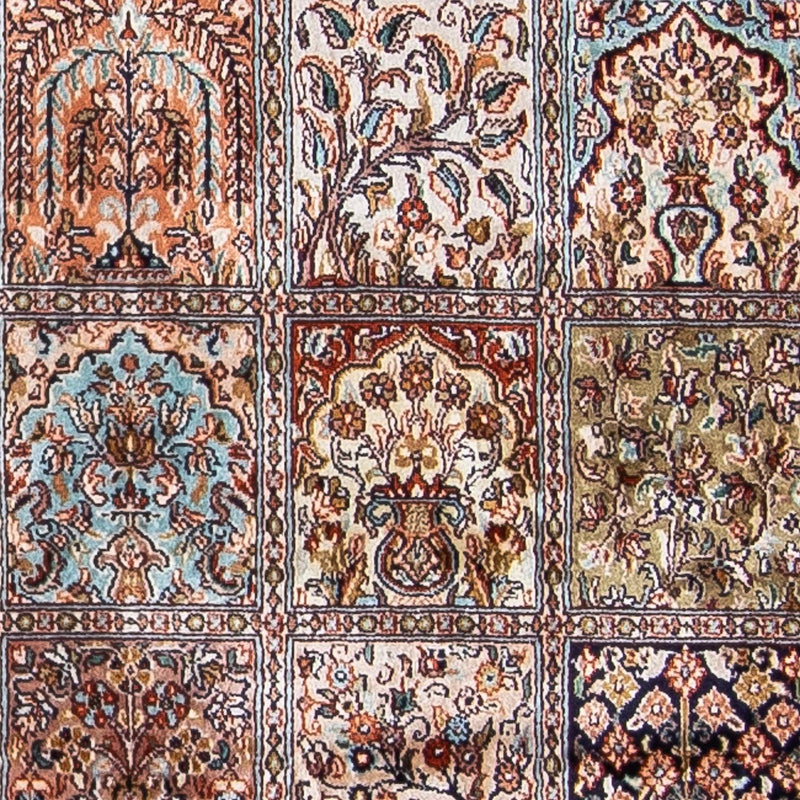 カシミールシルク 絨毯 227x79cm - オリエンタル絨毯