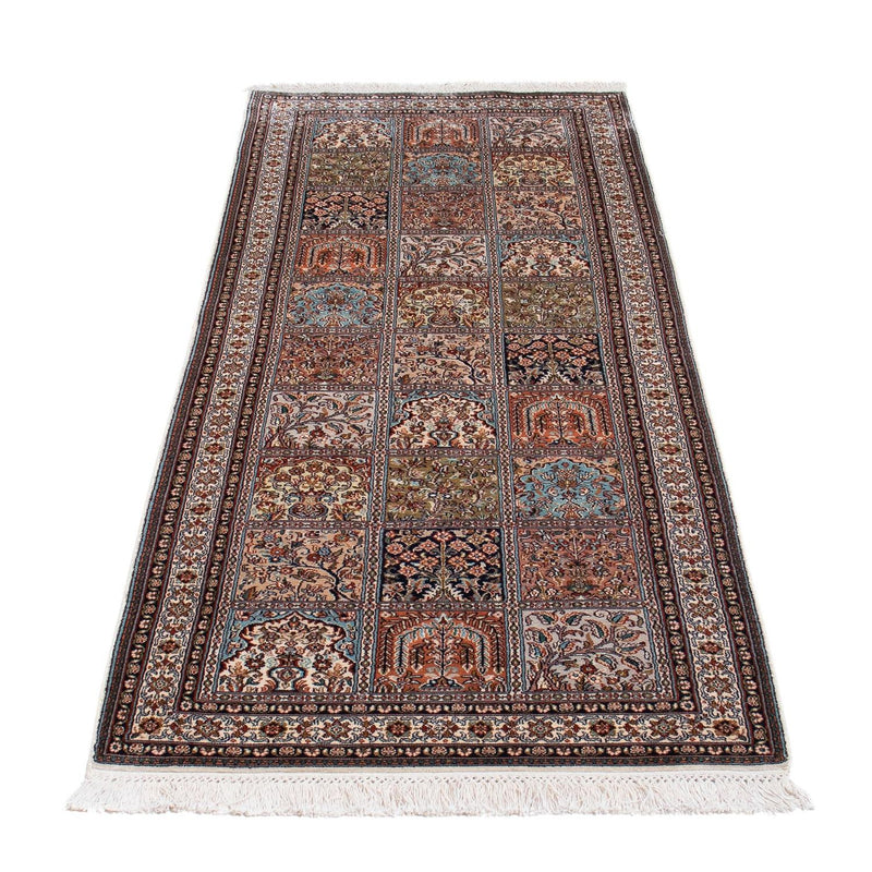 カシミールシルク 絨毯 227x79cm - オリエンタル絨毯