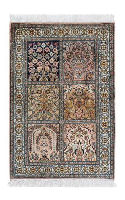 カシミールシルク 絨毯 64x95cm - オリエンタル絨毯