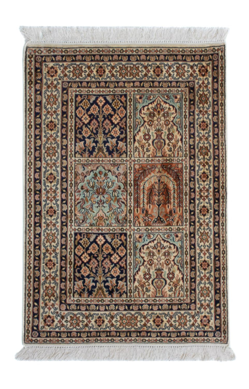 カシミールシルク 絨毯 93x63cm - オリエンタル絨毯