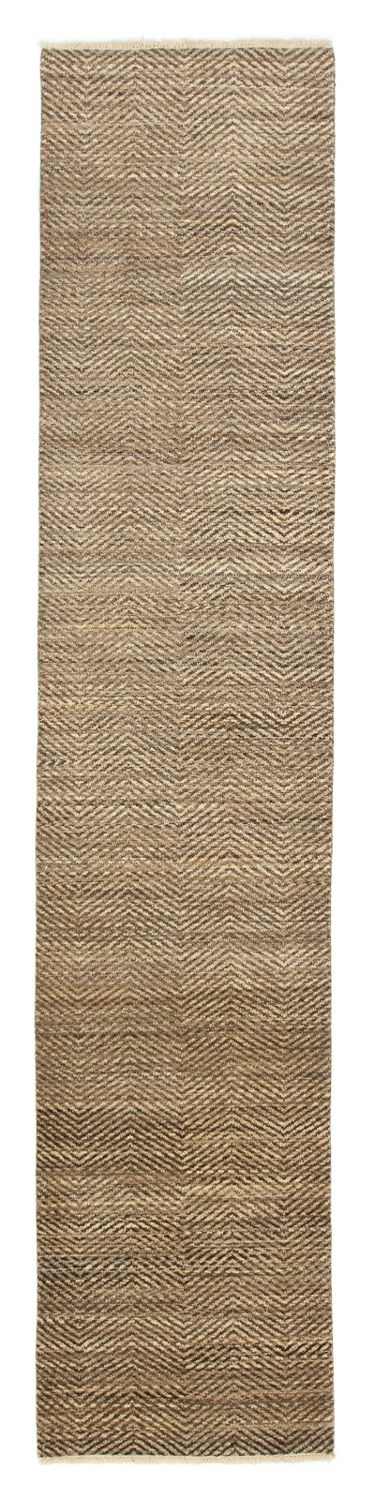 インド ギャベ 絨毯 77x370cm - ウールラグ