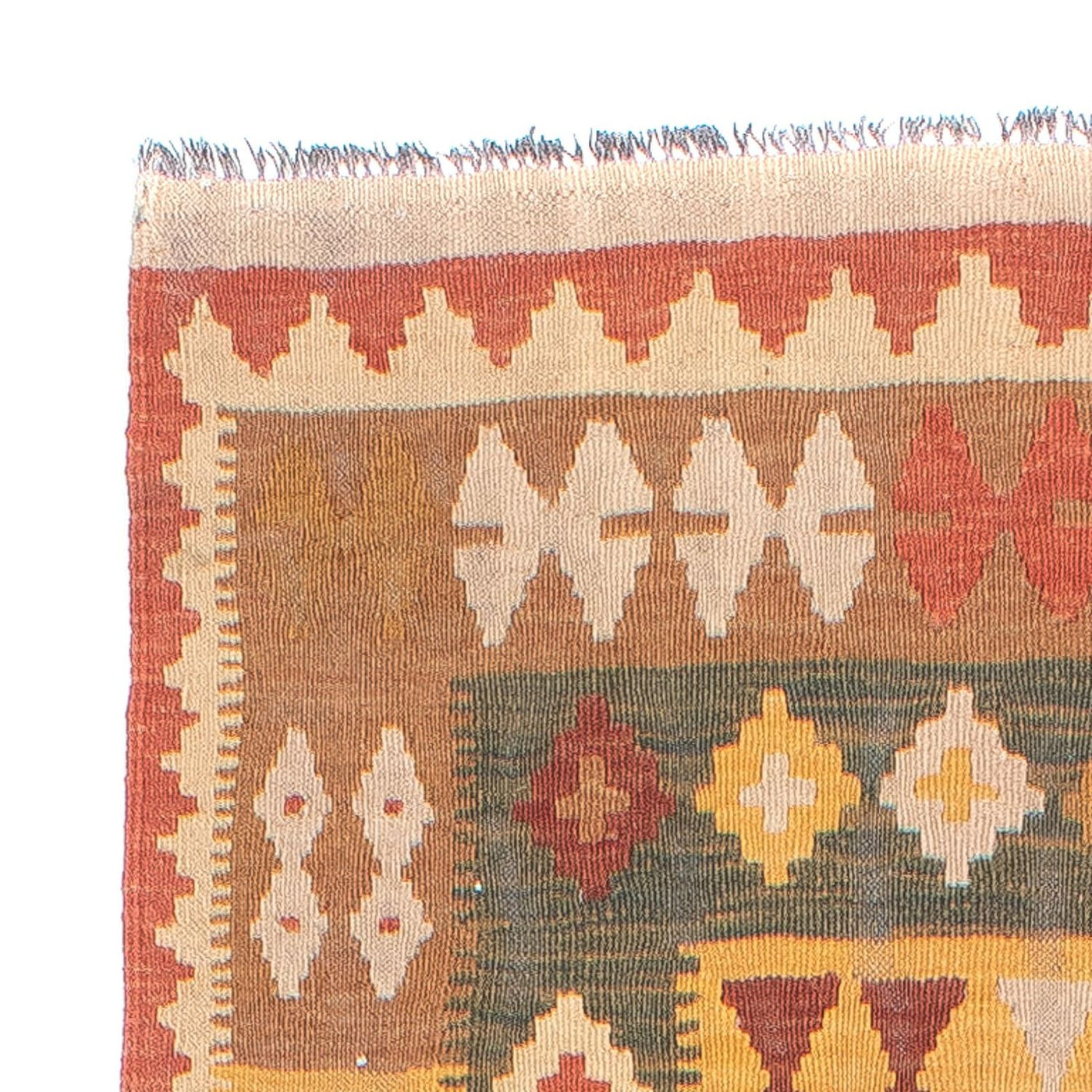 キリム マイメネ 絨毯 320x88cm - ウールラグ