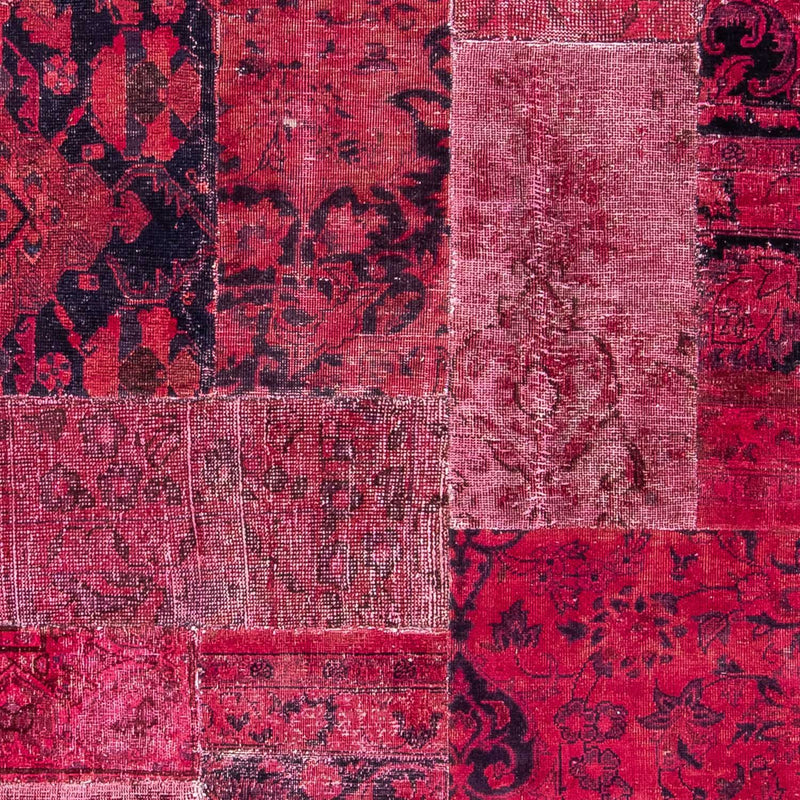 パッチワーク絨毯 269x180cm - ペルシャウールラグ