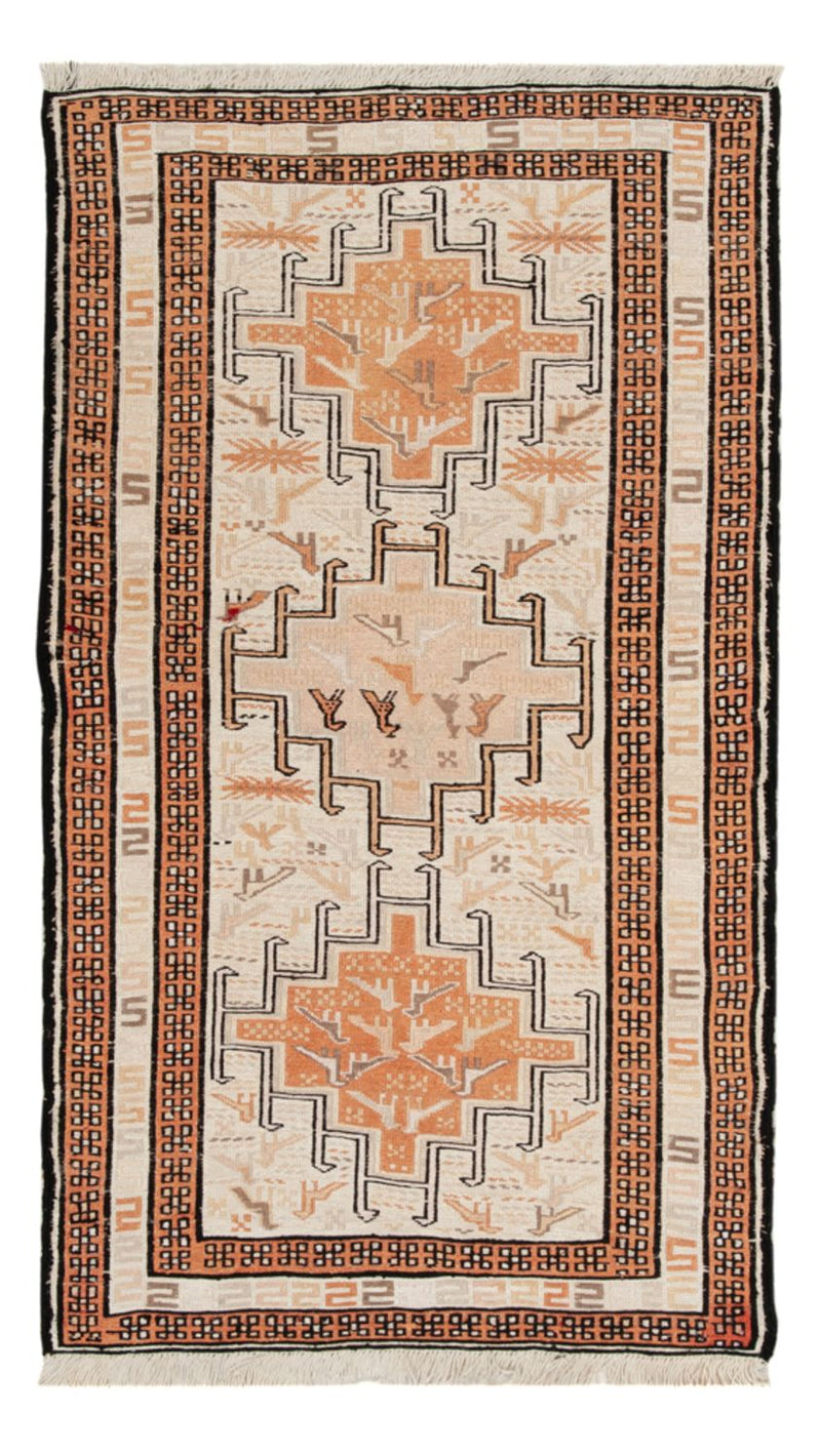 キリム シルク 絨毯 103x62cm