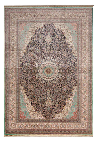 中国シルク 絨毯 370x552cm - オリエンタル絨毯