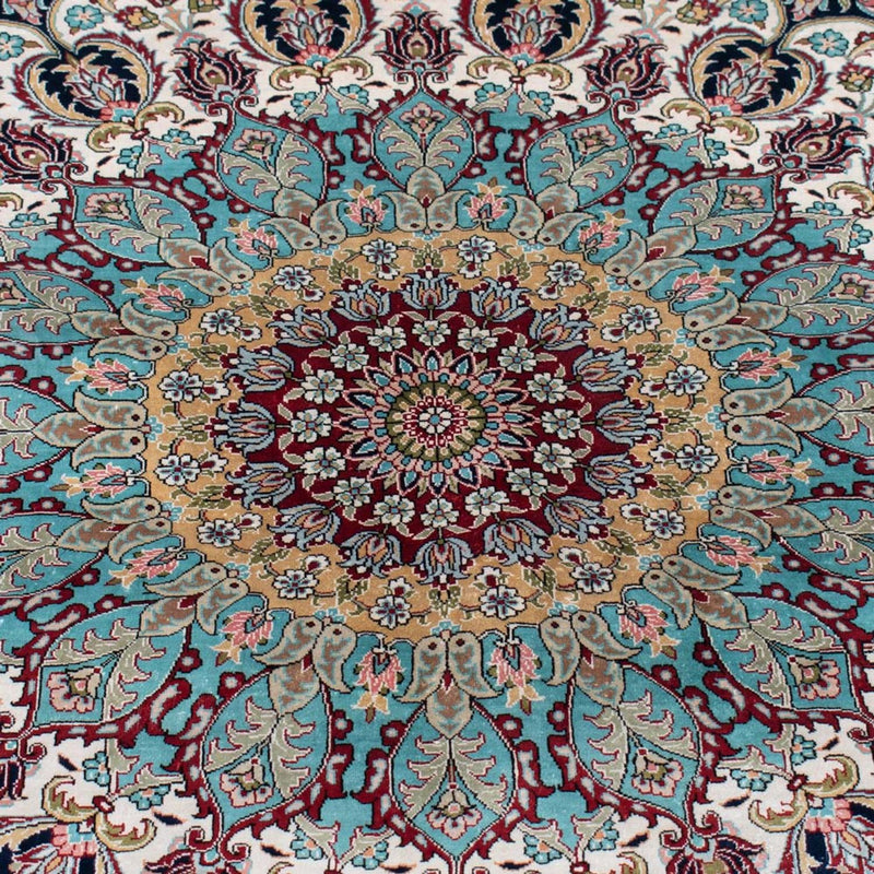 中国シルク 絨毯 552x370cm - オリエンタル絨毯