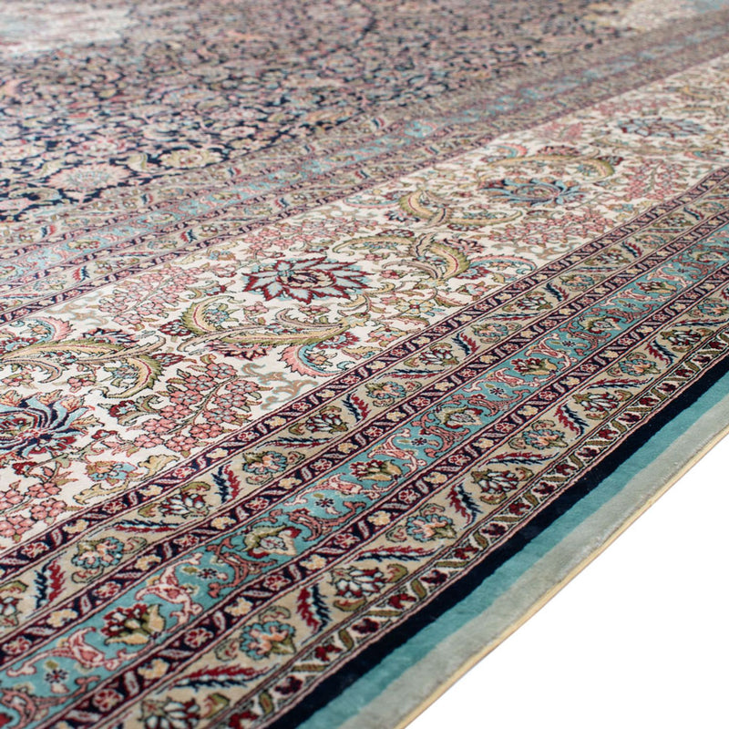 中国シルク 絨毯 552x370cm - オリエンタル絨毯