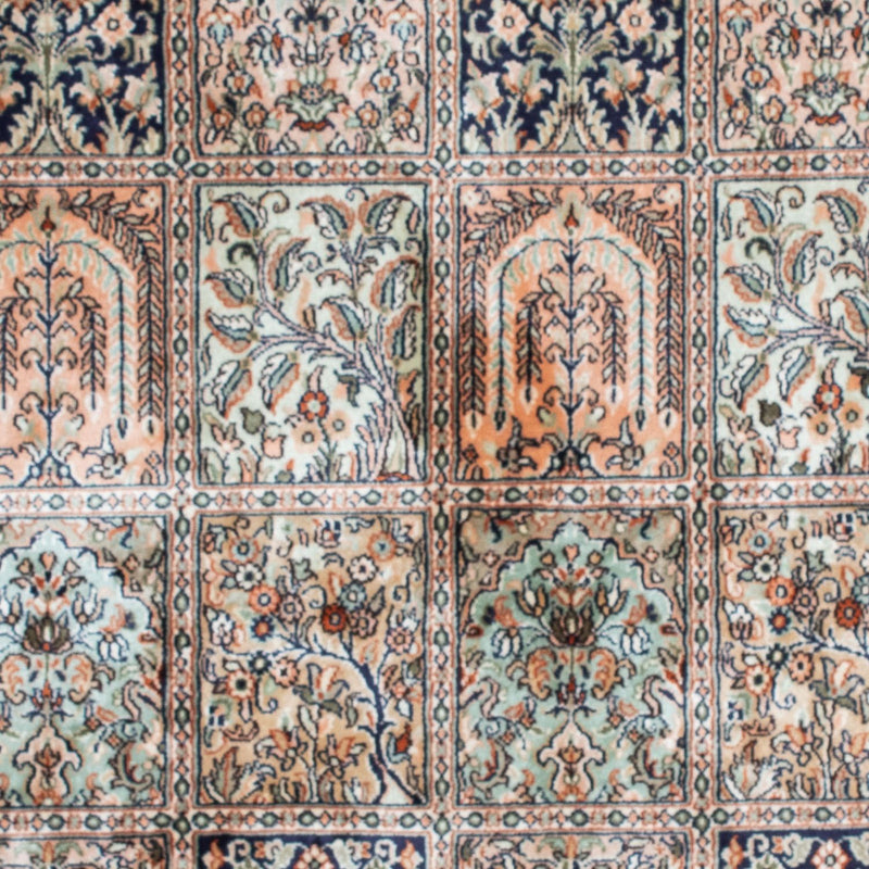 カシミールシルク 絨毯 152x94cm - オリエンタル絨毯