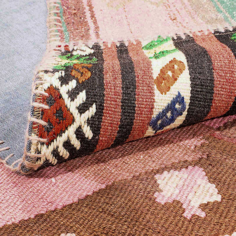 パッチワーク絨毯 300x216cm - ウールラグ