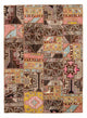 パッチワーク絨毯 241x173cm - ウールラグ