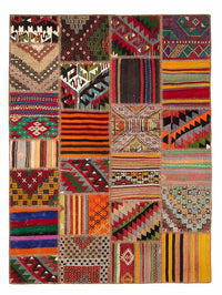 パッチワーク絨毯 238x168cm - ウールラグ – product image