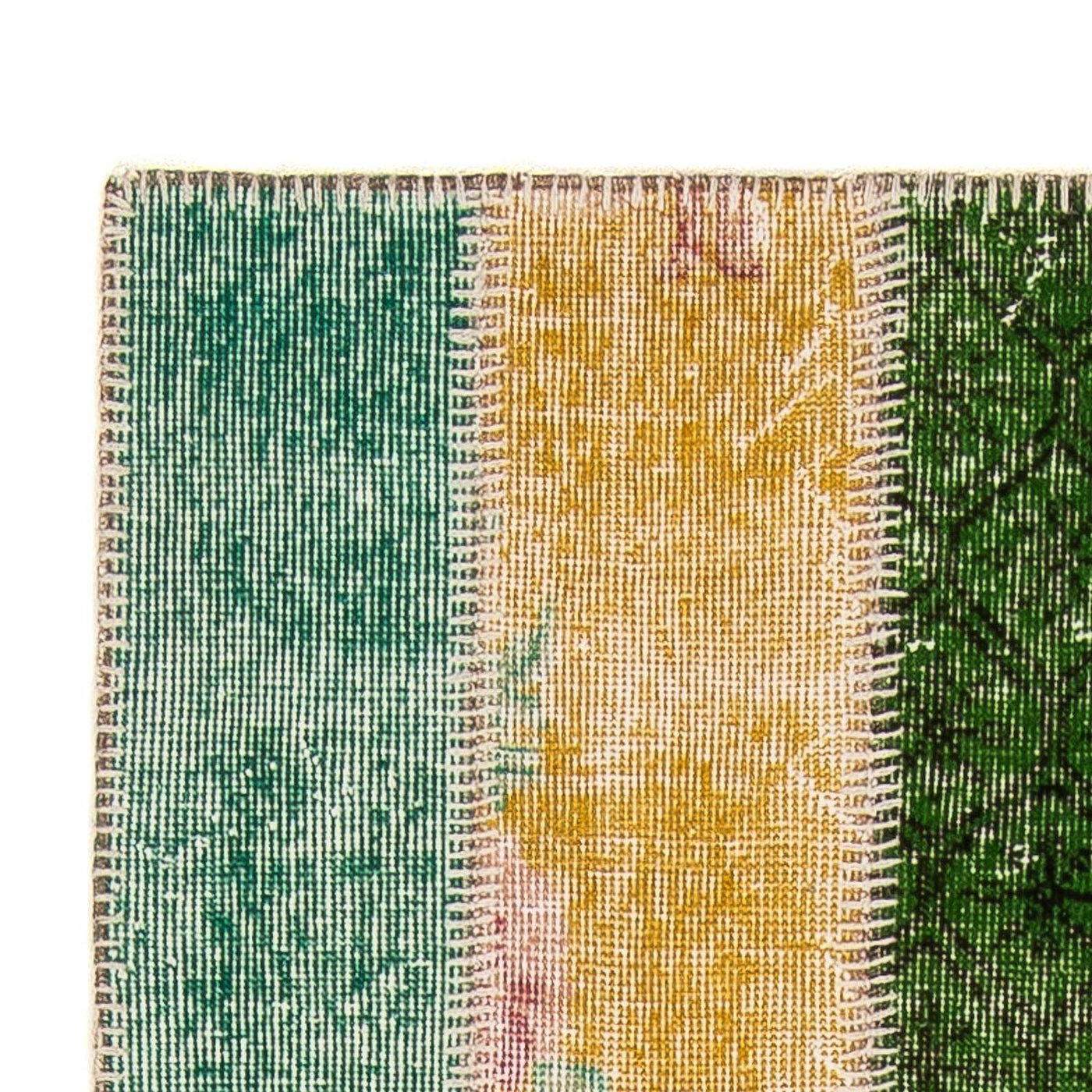 パッチワーク絨毯 202x80cm - ウールラグ