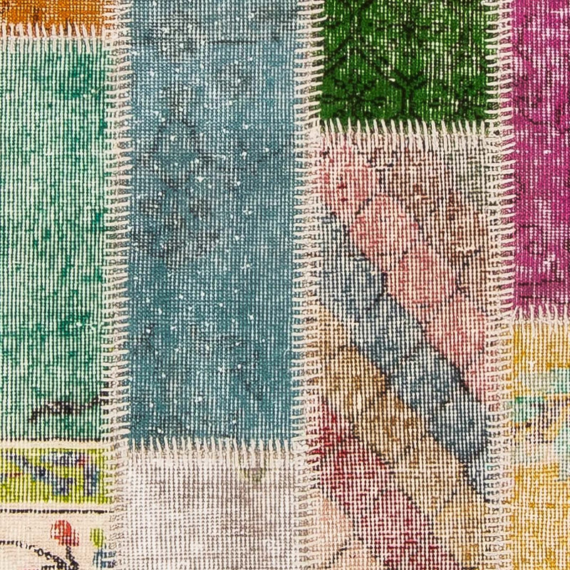 パッチワーク絨毯 203x90cm - ウールラグ