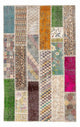 パッチワーク絨毯 184x120cm - ウールラグ