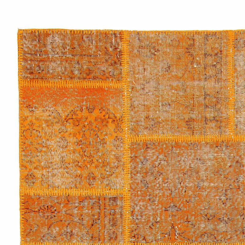 パッチワーク絨毯 244x172cm - ウールラグ