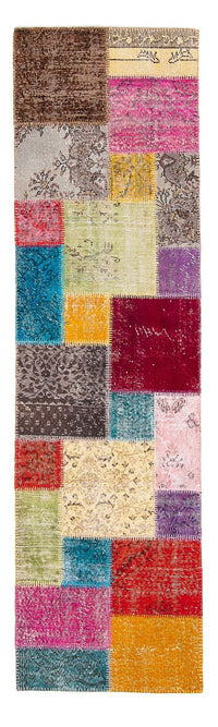 パッチワーク絨毯 300x85cm - ウールラグ – product image