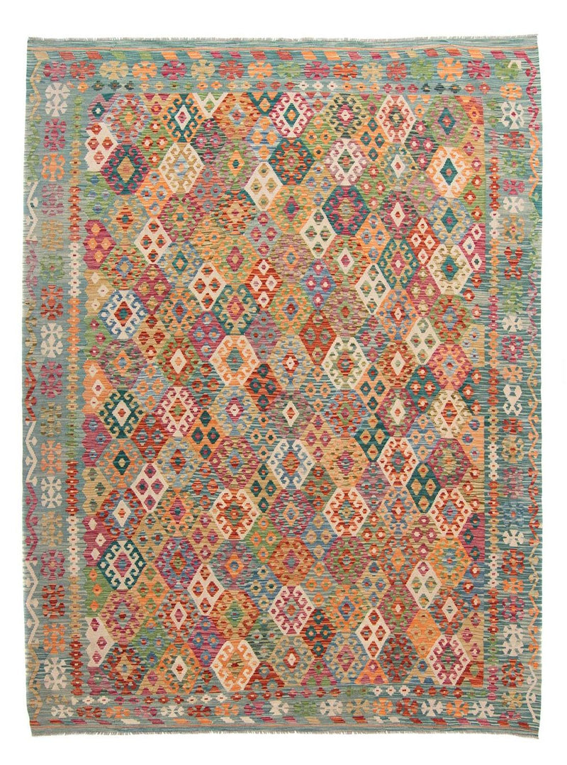キリム マイメネ 絨毯 341x263cm - ウールラグ