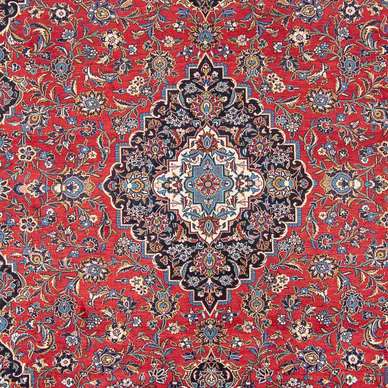 カシャーン 絨毯 400x398cm - ペルシャ絨毯