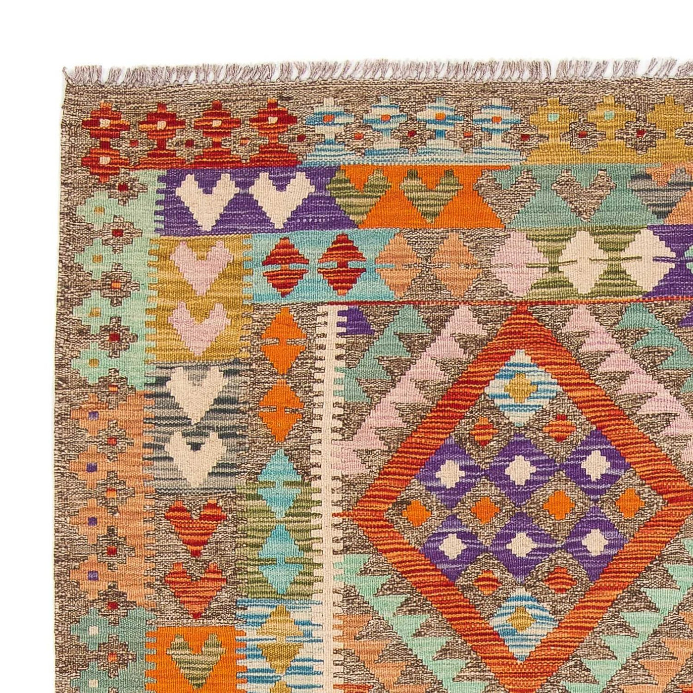キリム マイメネ 絨毯 194x154cm - ウールラグ