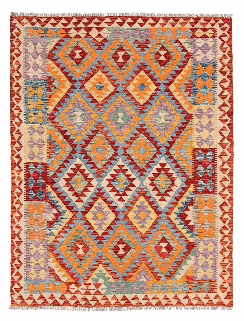 キリム マイメネ 絨毯 194x152cm - ウールラグ