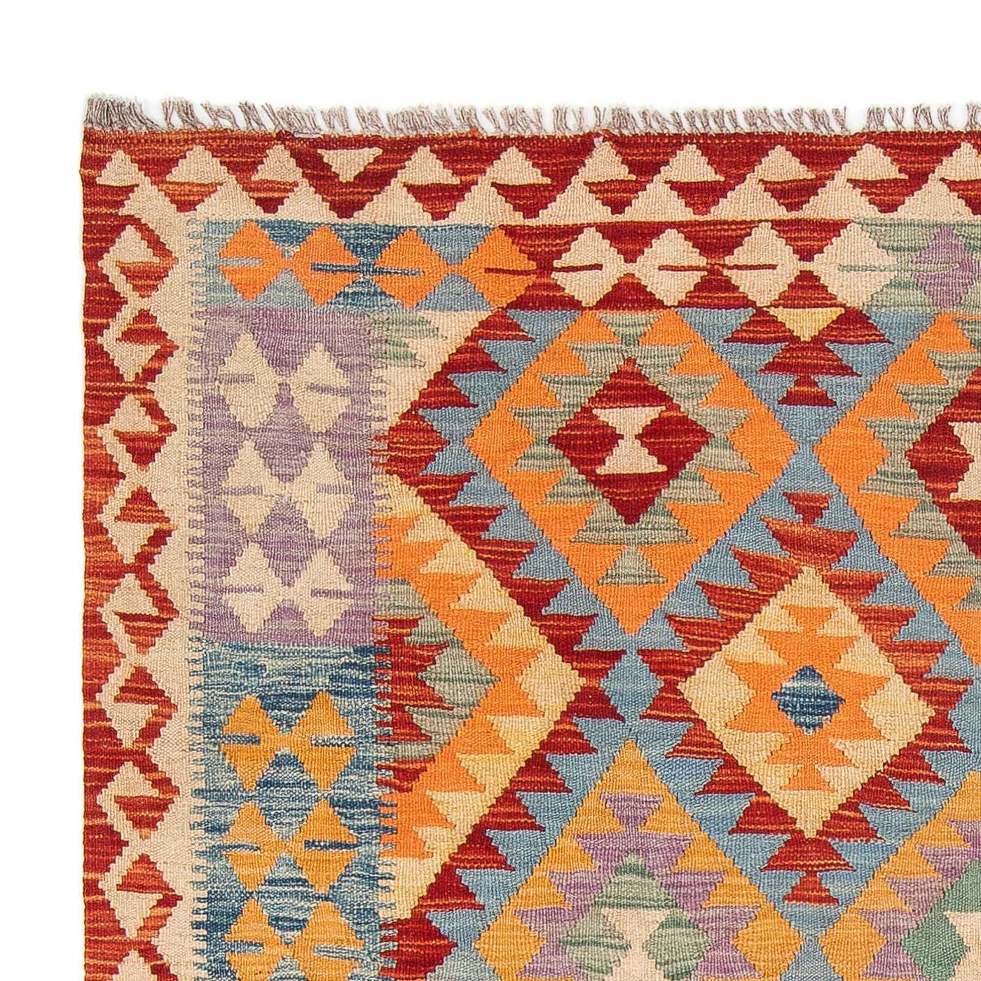 キリム マイメネ 絨毯 194x152cm - ウールラグ