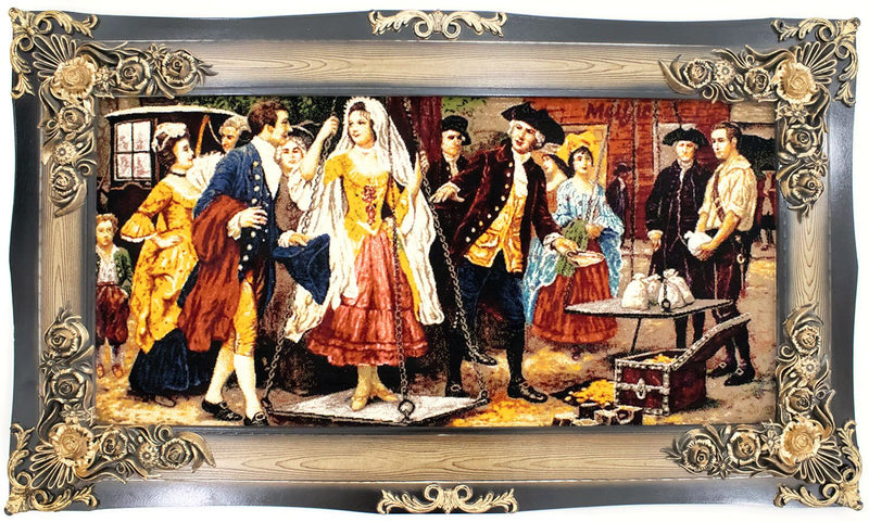 絵画絨毯 120x70cm - オリエンタル絨毯