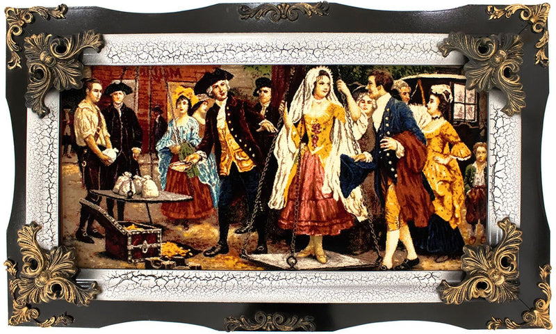 絵画絨毯 120x70cm - オリエンタル絨毯